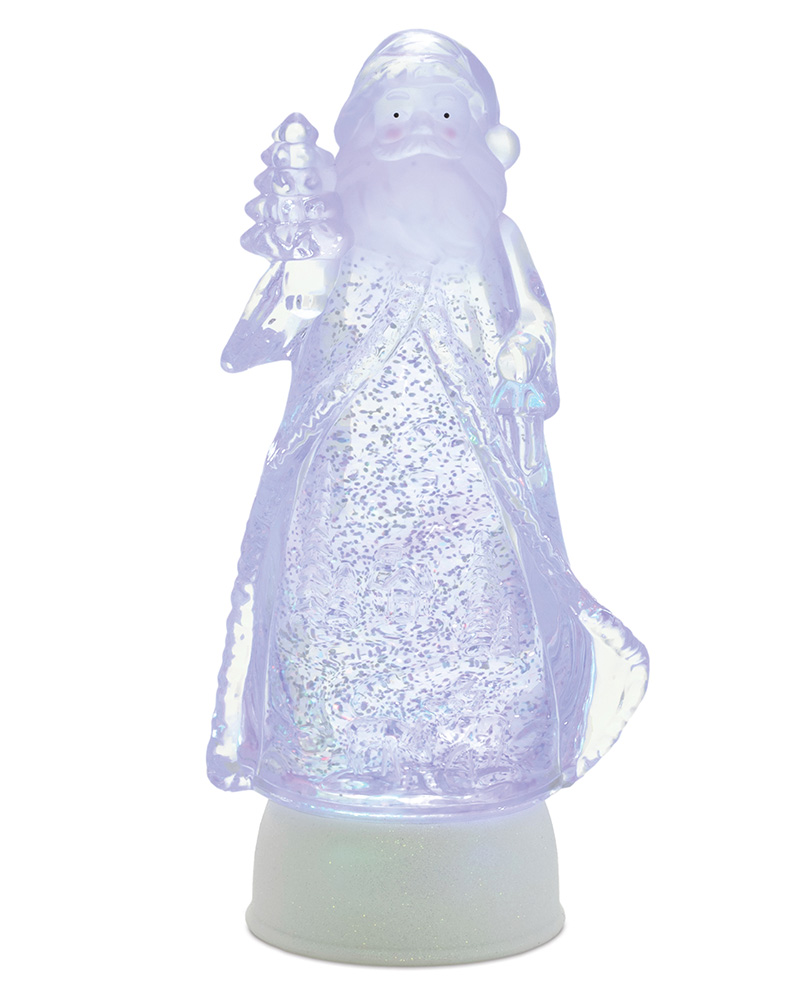 Snow Globe LED Santa 10"