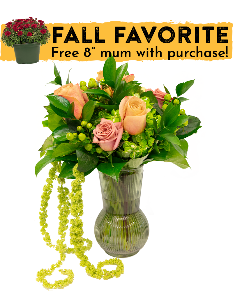 Emerald Escape Floral Arrangement from $80-$115