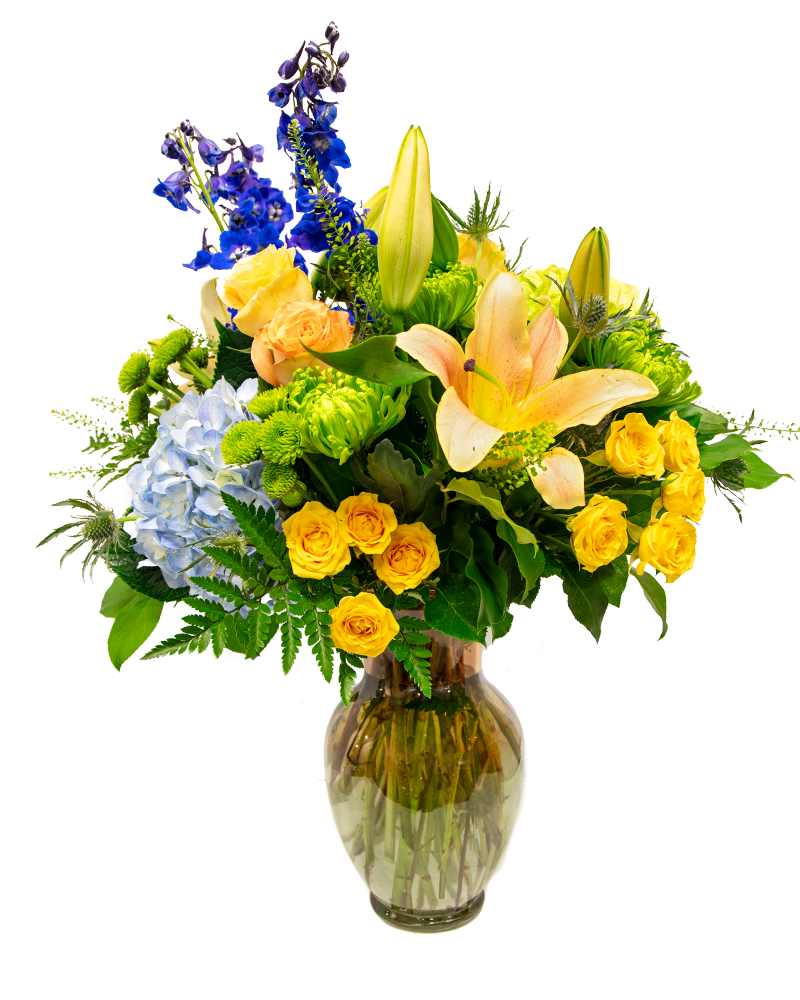 Crystal Cove Floral Arrangement from $100-$140