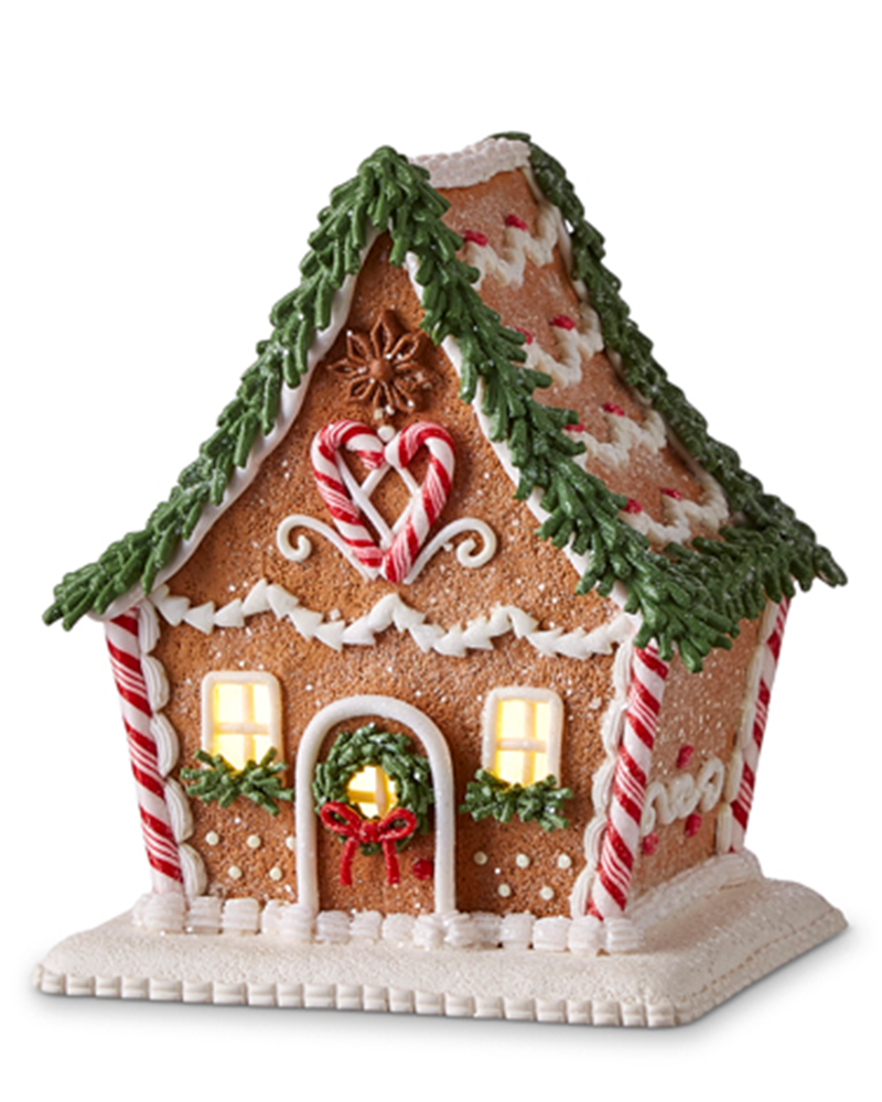 Lighted Gingerbread House 6.5"