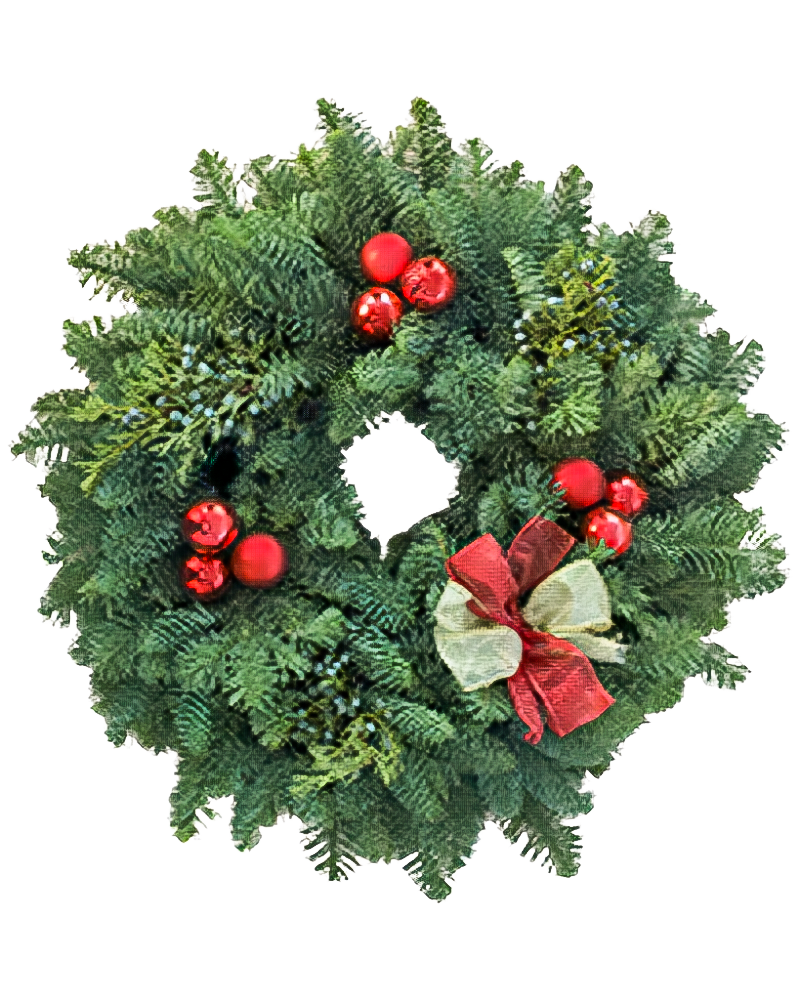 Moana Wreath Joy Red & Gold 14"