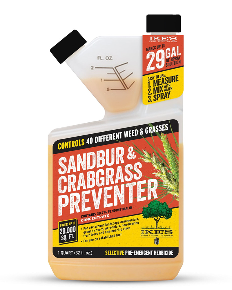 Ike's Sandbur & Crabgrass Preventer Quart