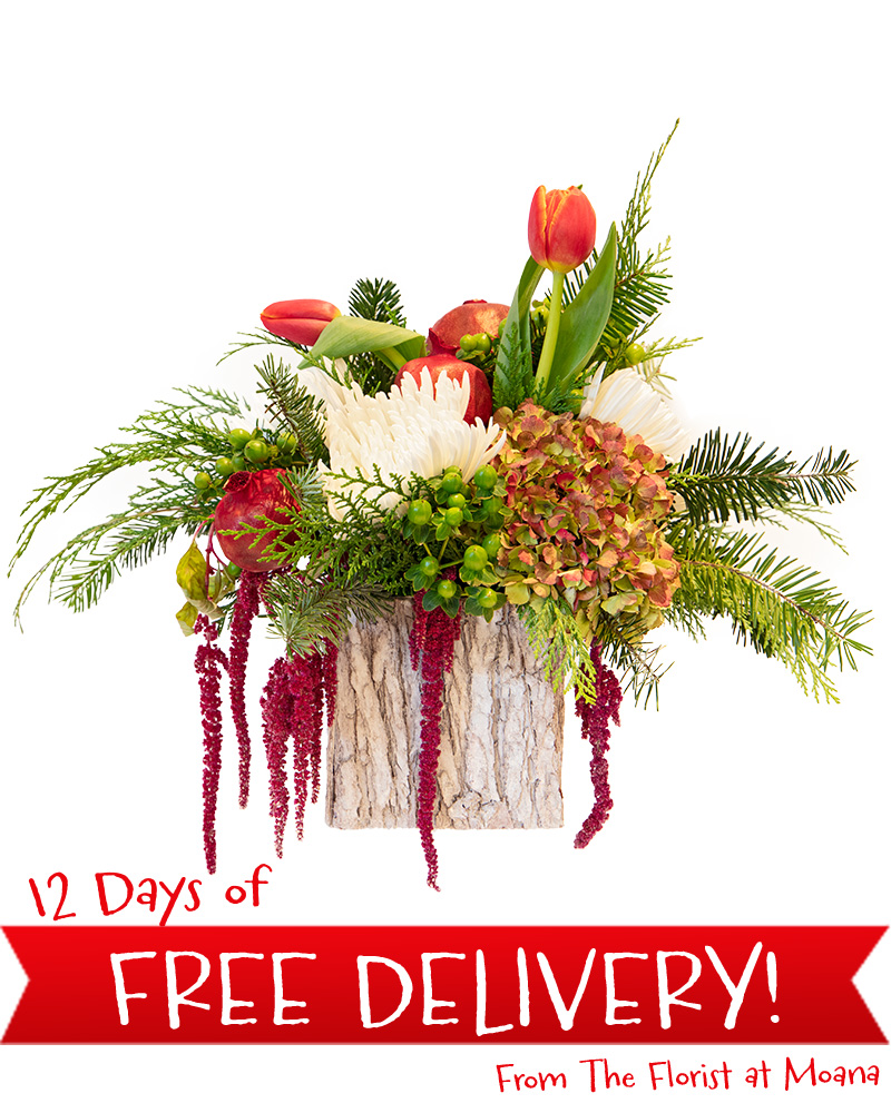 Woodland Winter Floral Arrangement from $80-$125