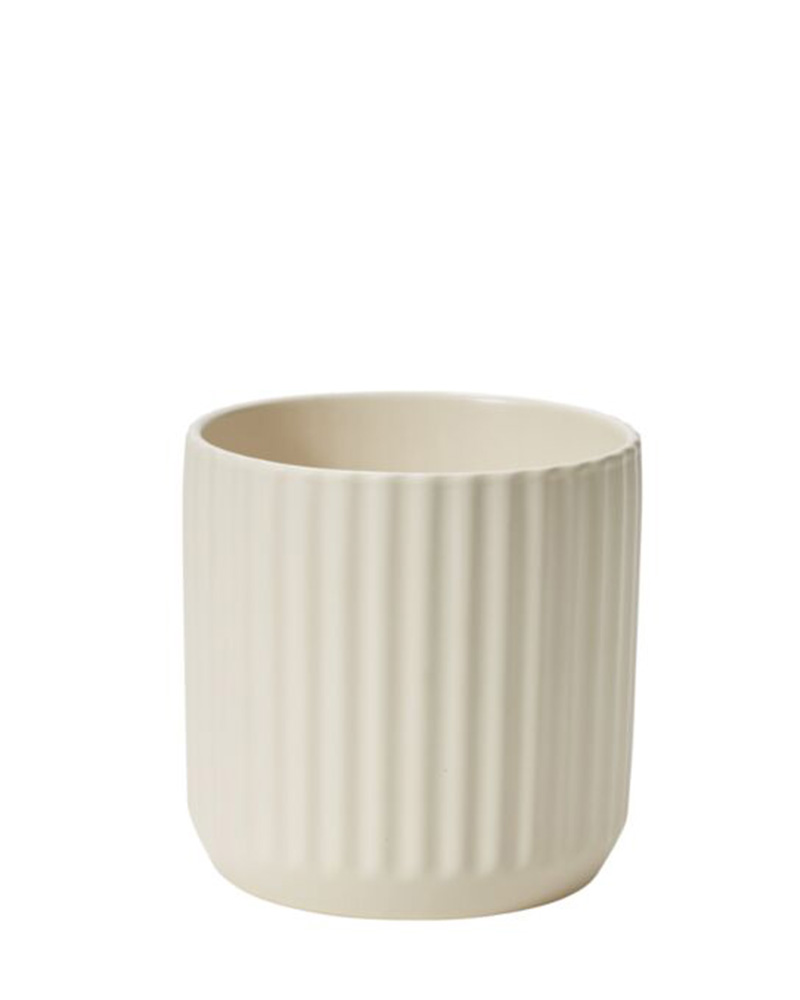 Beam Pot White 7"