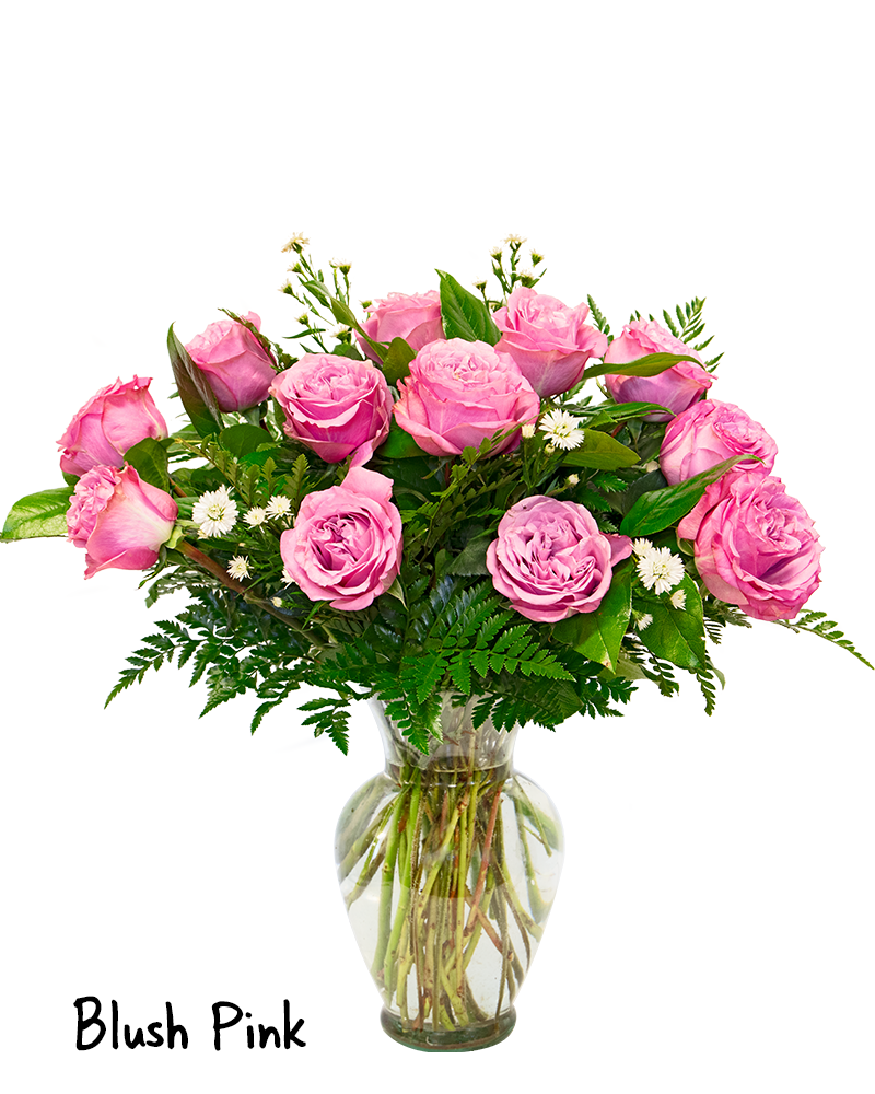 Dozen Roses \"Choose Color\" Floral Arrangement from $100-$150