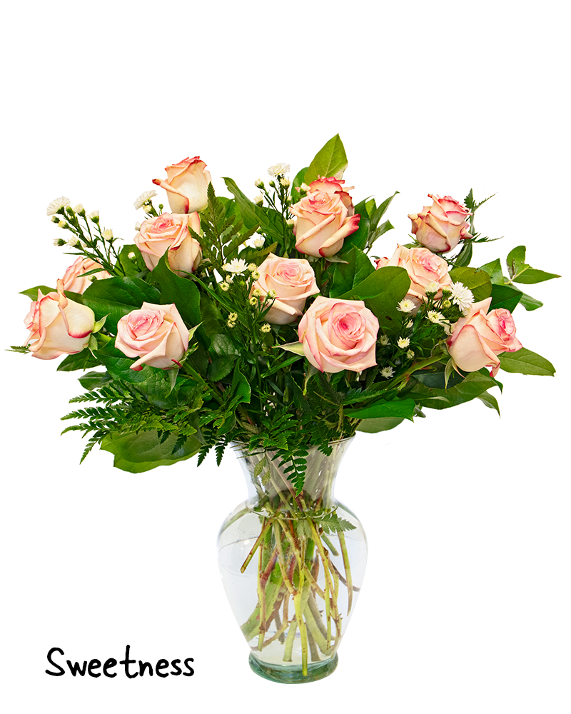 Dozen Roses \"Choose Color\" Floral Arrangement from $100-$150