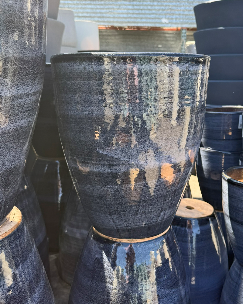 Medium Egg Pot Blue Jeans 13"