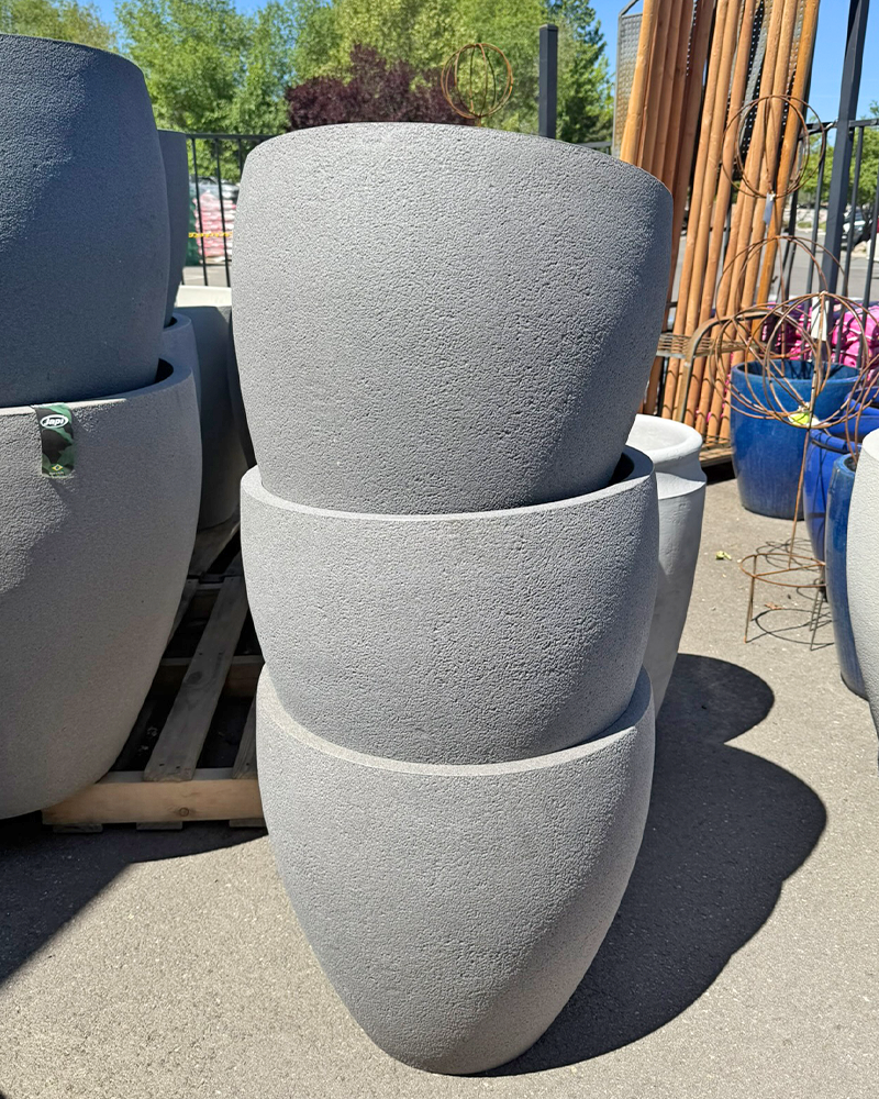 Rustic Ellipse Pot Stone 22"