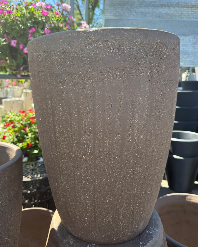 Tall Standard Pot Dark Clay 16"