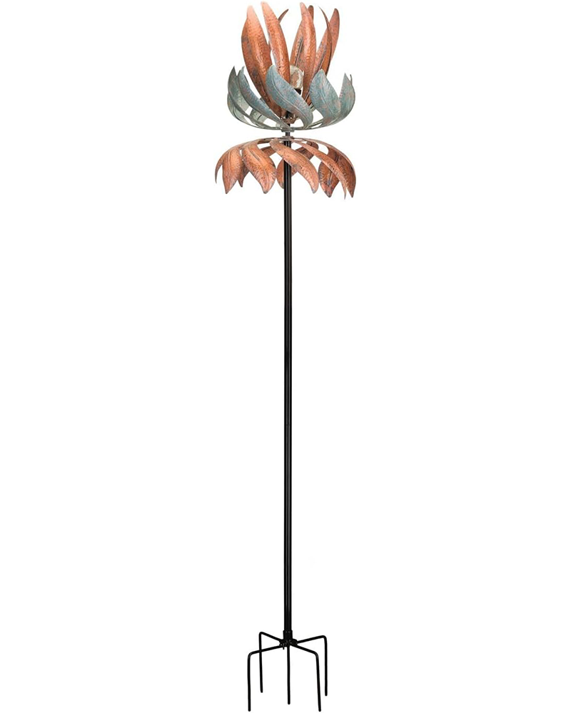 Stake Wind Spinner Flying Lotus 76"