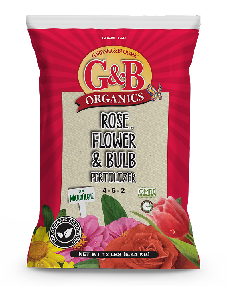 G&B Organics Rose, Flower & Bulb Fertilizer (4-6-2) 12lbs