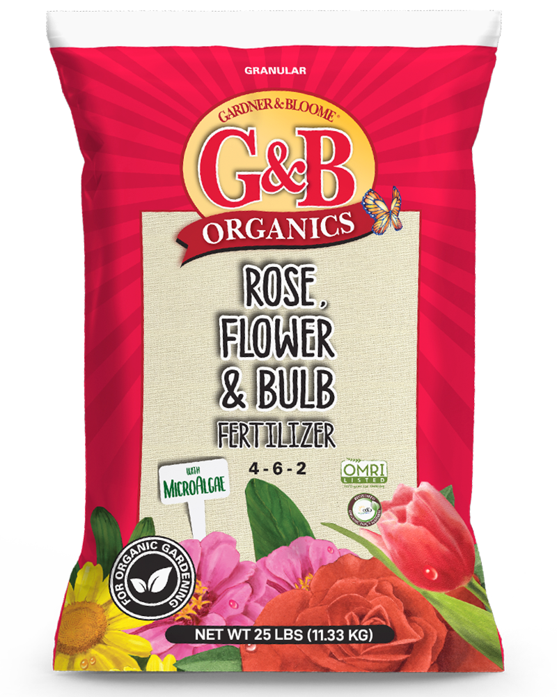 G&B Organics Rose, Flower & Bulb Fertilizer (4-6-2) 25lbs