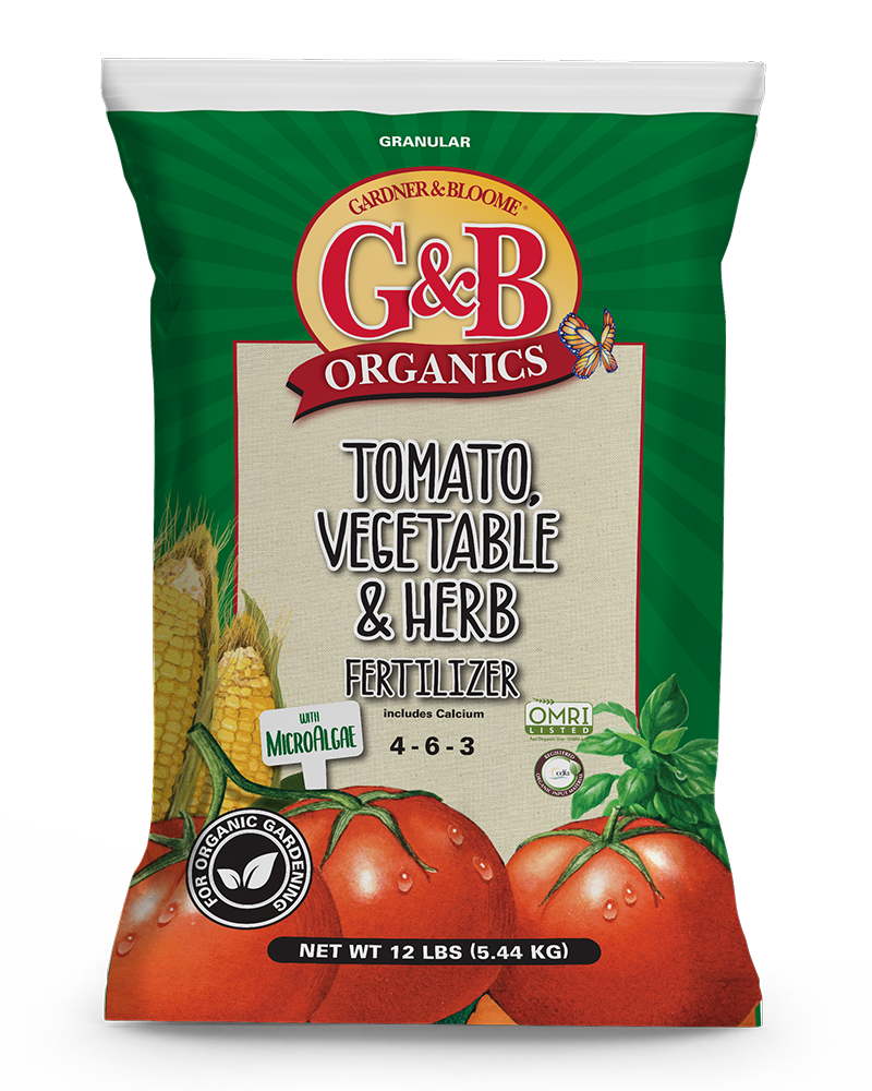 G&B Organics Tomato, Vegetable & Herb Fertilizer (4-6-3) 12lbs