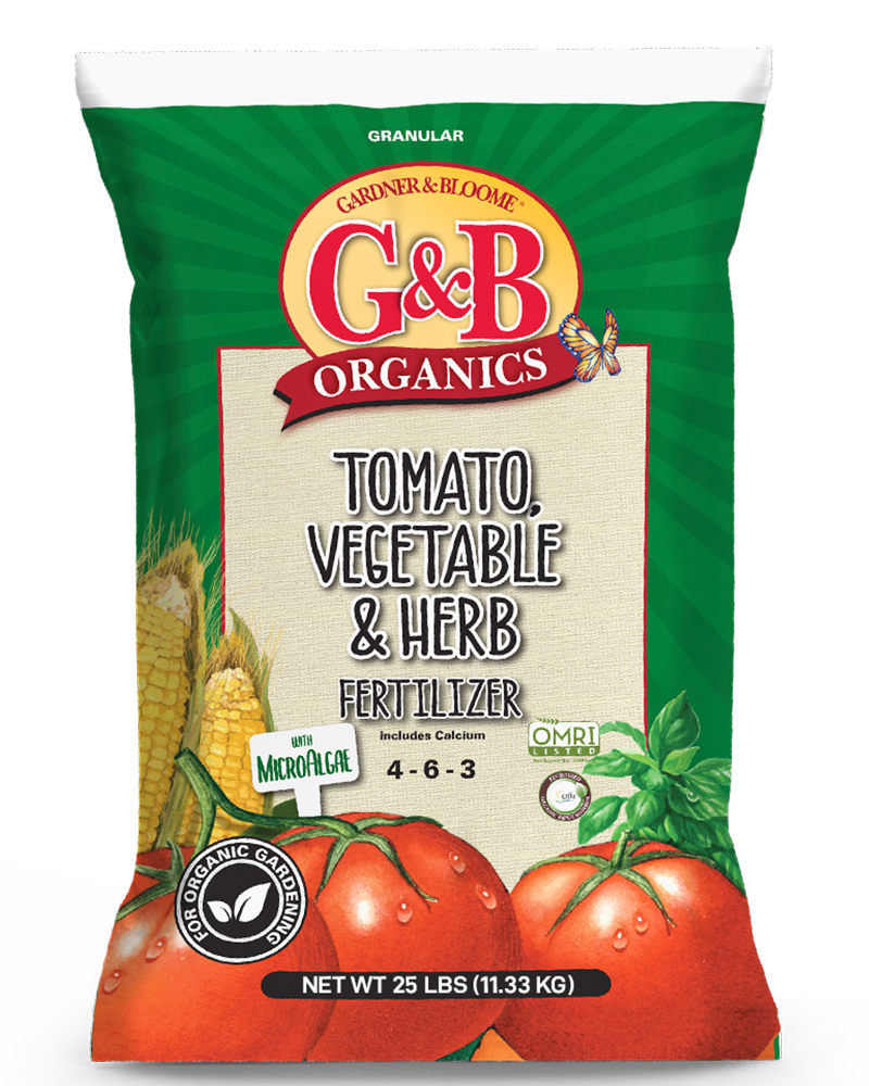 G&B Organics Tomato, Vegetable & Herb Fertilizer (4-6-3) 25lbs