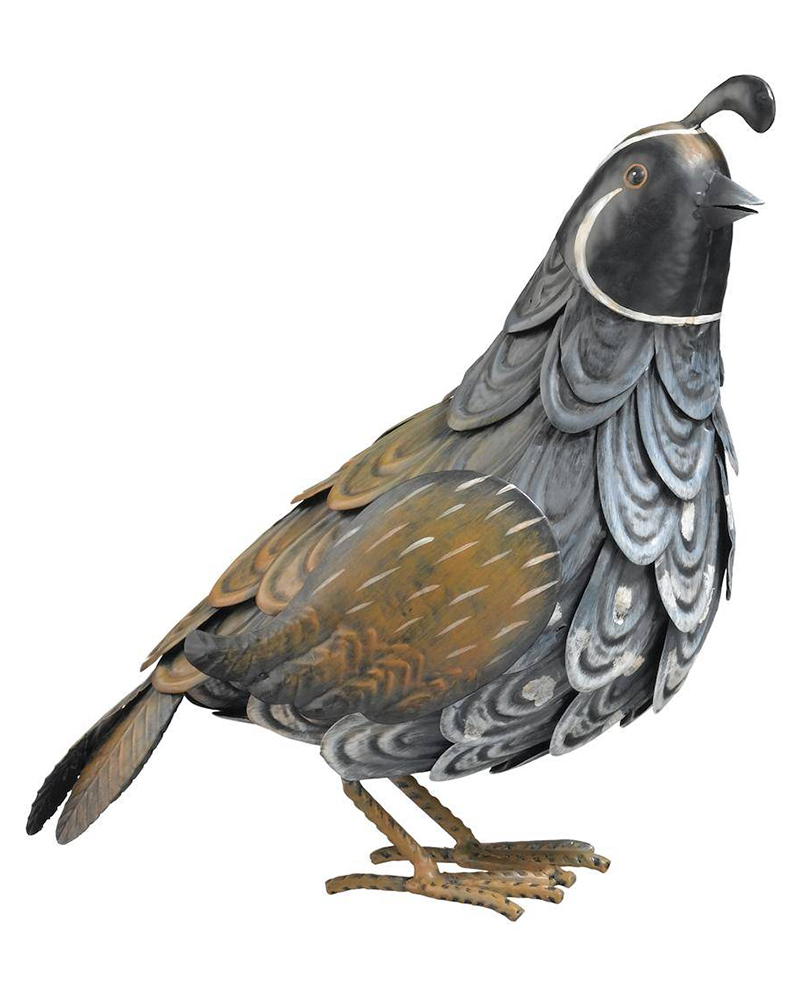 Quail Colorful Metal Male 10.5"