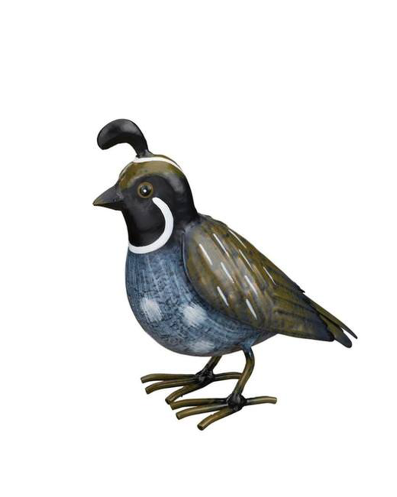 Quail Colorful Metal Baby 5.75"