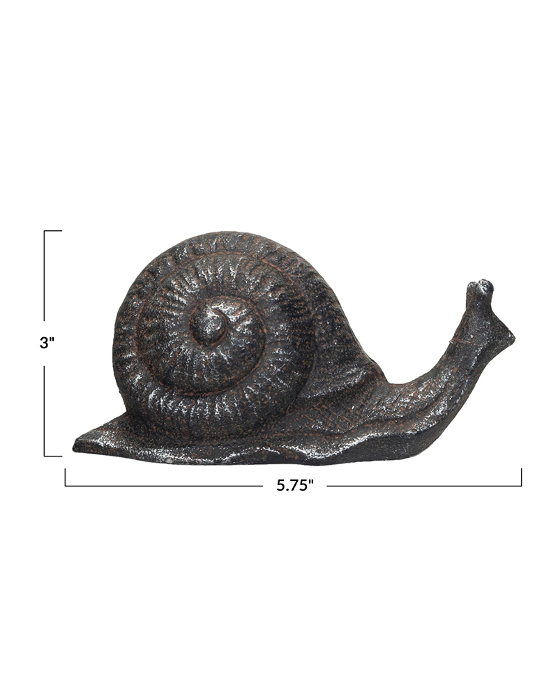 Snail Cast Iron Rust 5.75"