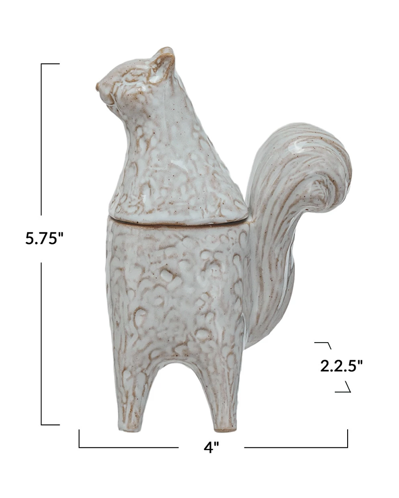 Squirell Shaped Jar with Lid