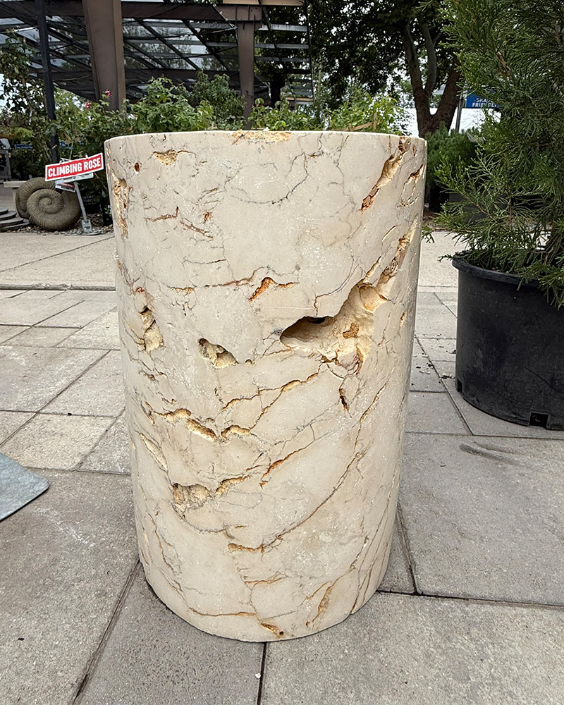 Cylinder Stool Onyx Stone