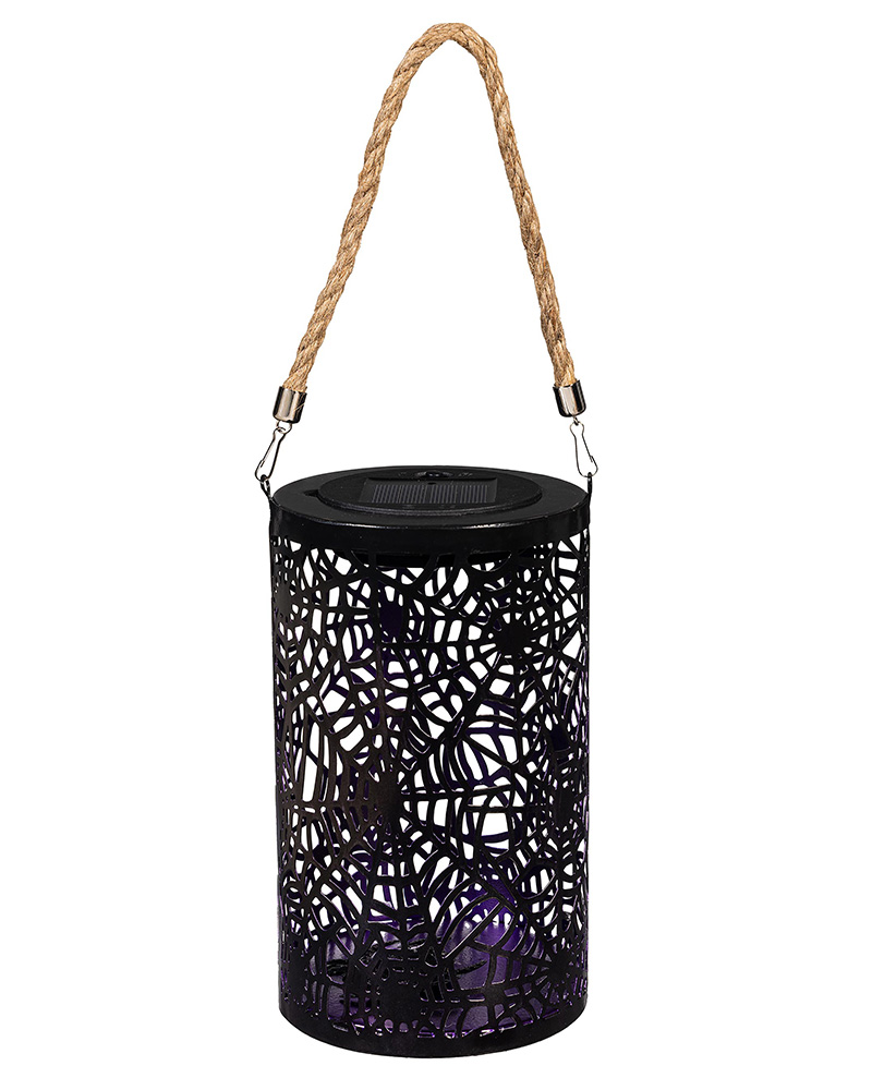 Spider Web Solar Lantern 9"