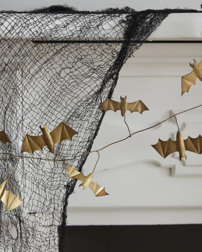 Winged Bat Garland 72\"