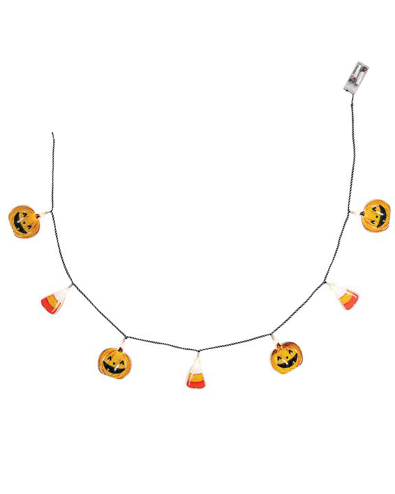 Jack-O-Lantern Light Up Garland 60"