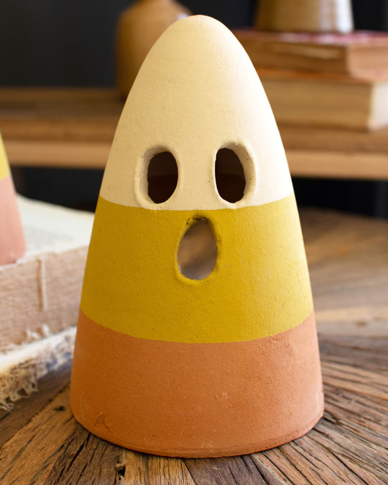 Candy Corn Lantern 7"