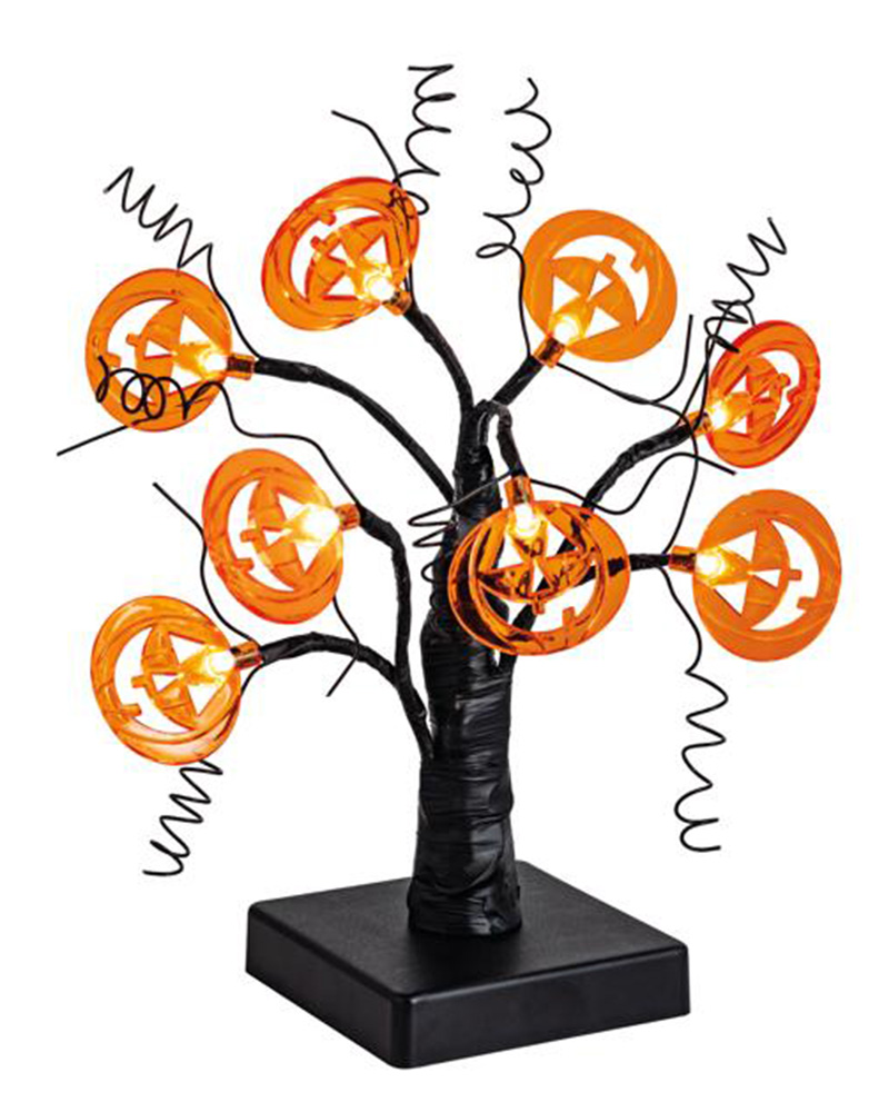 Pumpkin LED Tree 12"