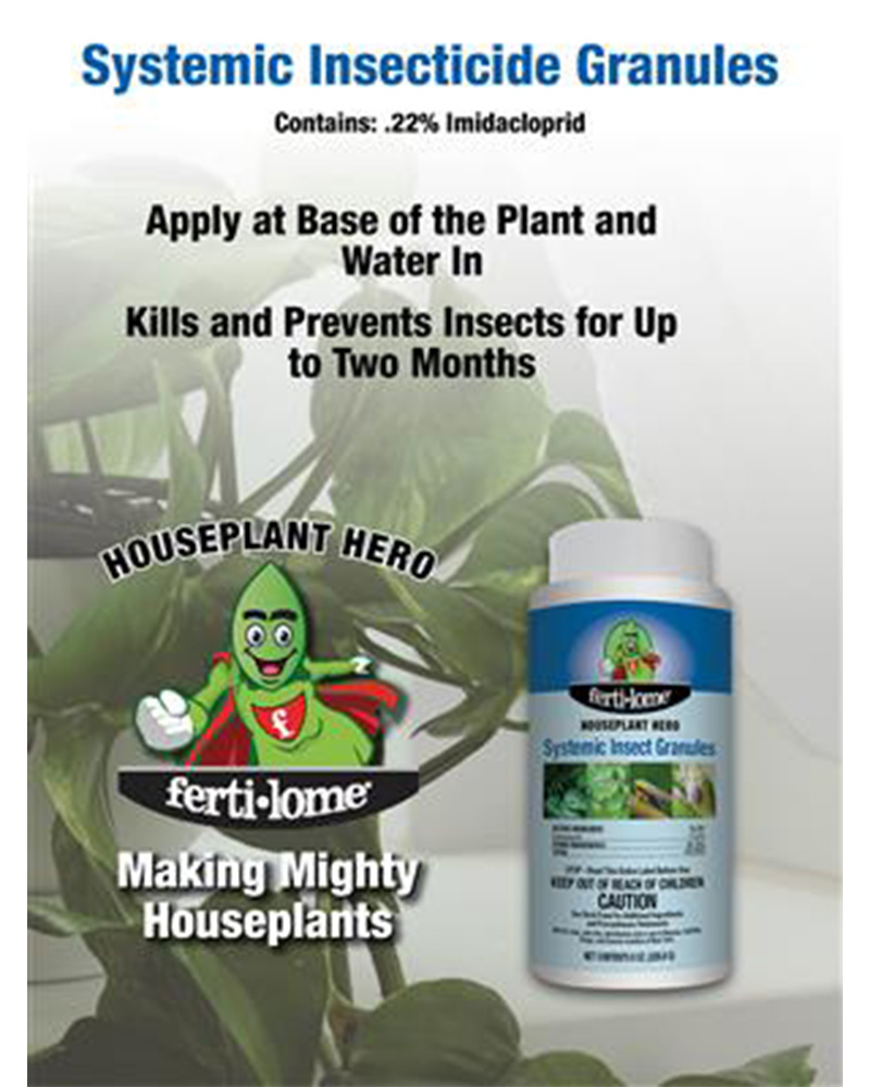Fertilome Houseplant Hero Systemic Insect Granules 8oz