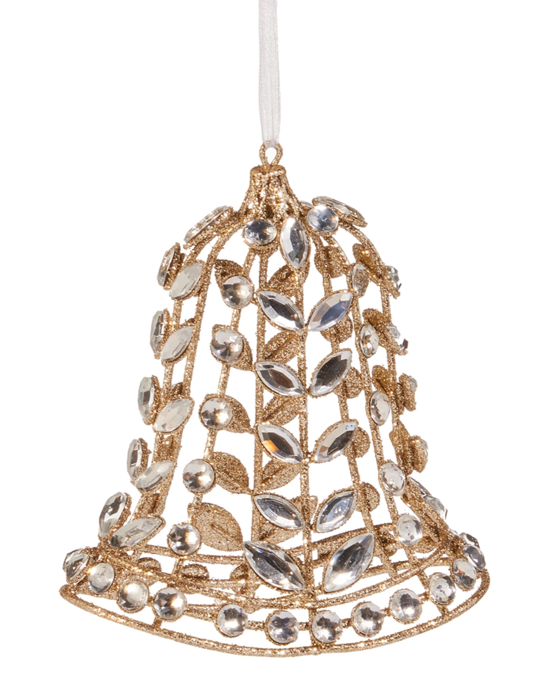 Jeweled Bell Ornament 5"