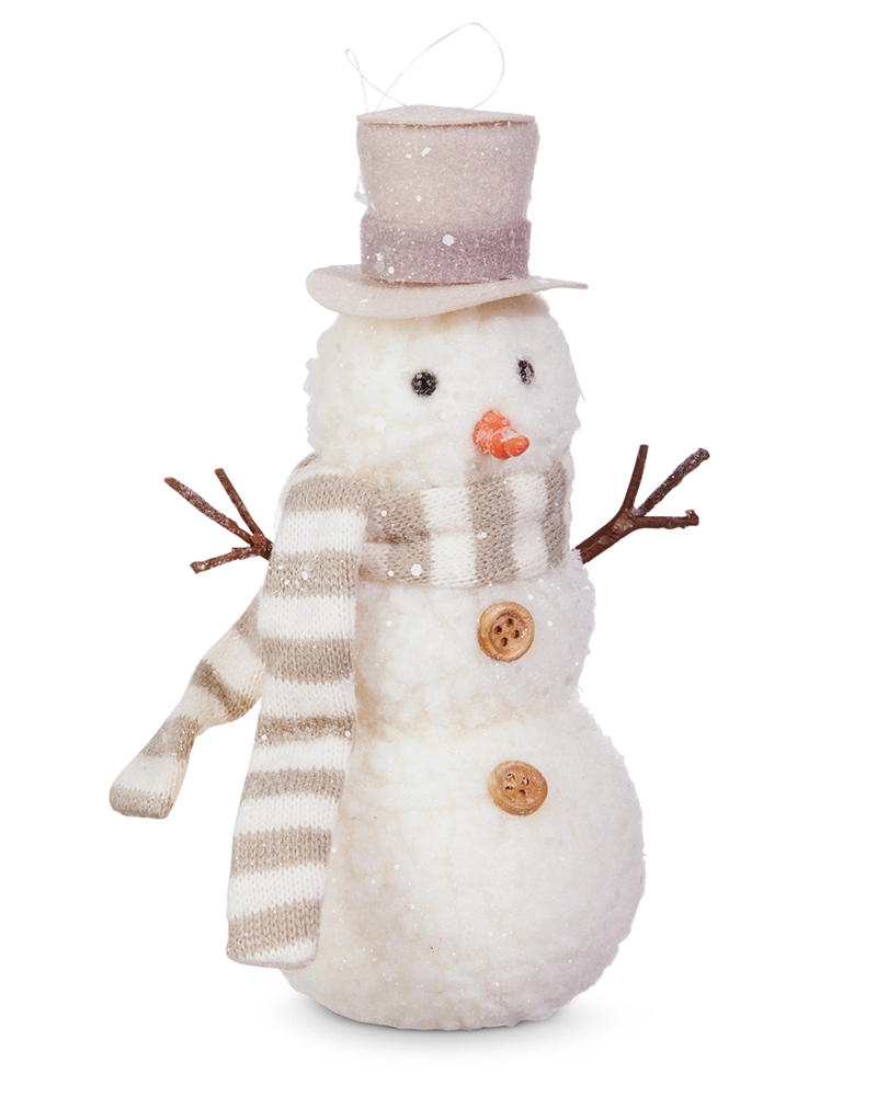 Whimsical Snowman Ornament 7"