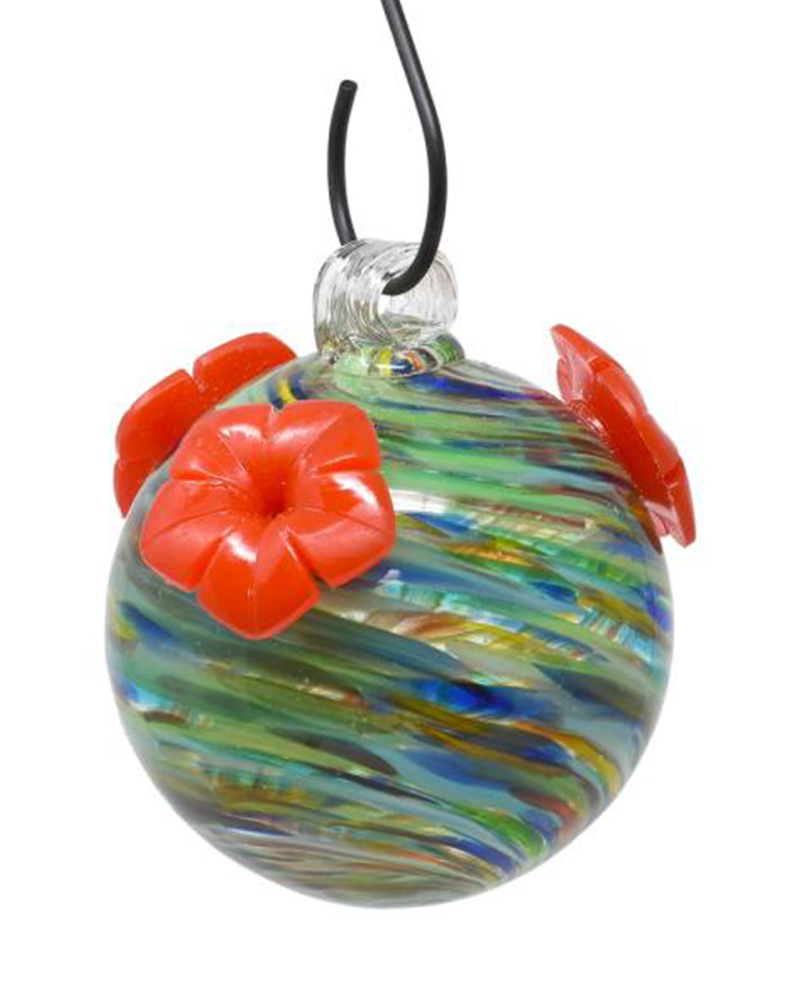 Hummingbird Feeder Ocean Swirl