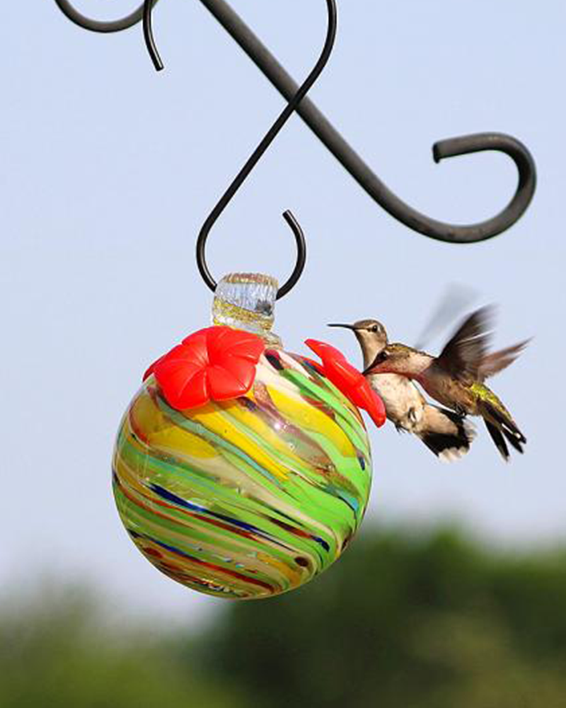 Hummingbird Feeder Ocean Swirl