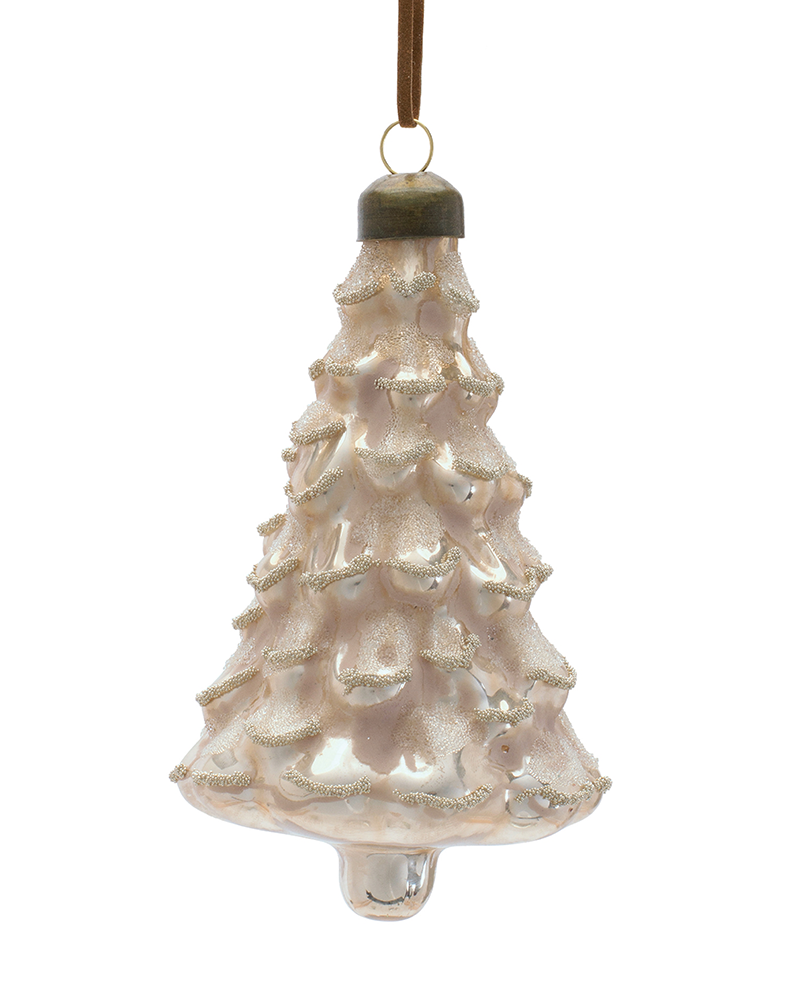 Glass Tree Ornament 5"
