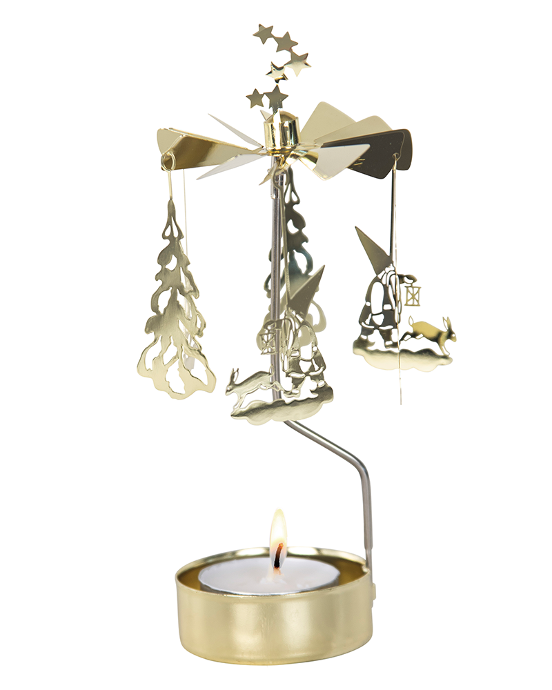 Rotary Candleholder Winter Wonderland 6.5"