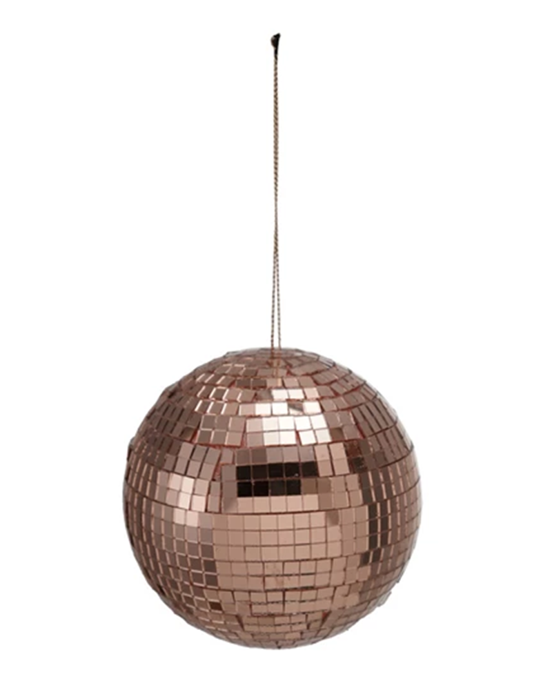 Blush Disco Ball Ornament 4"