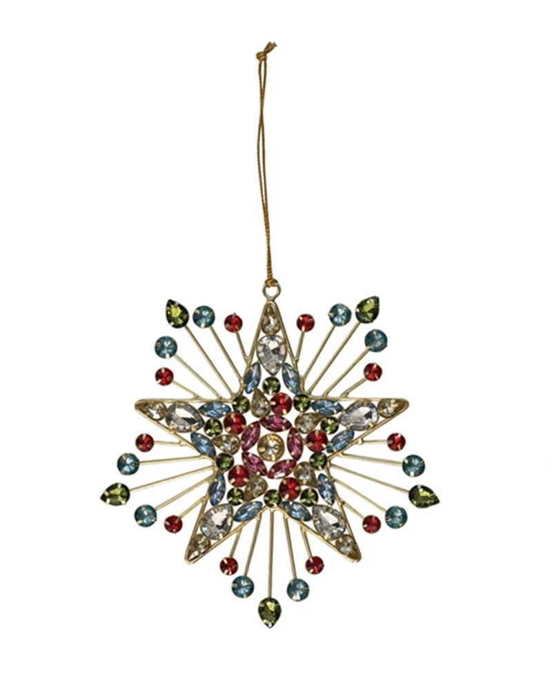 Metal Star Ornament 6"