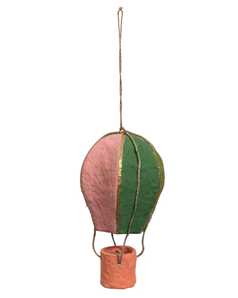 Hot Air Balloon Ornament 5.5"