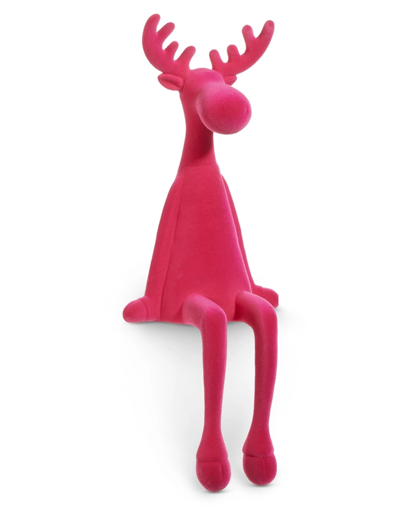 Sitting Moose Hot Pink 19"