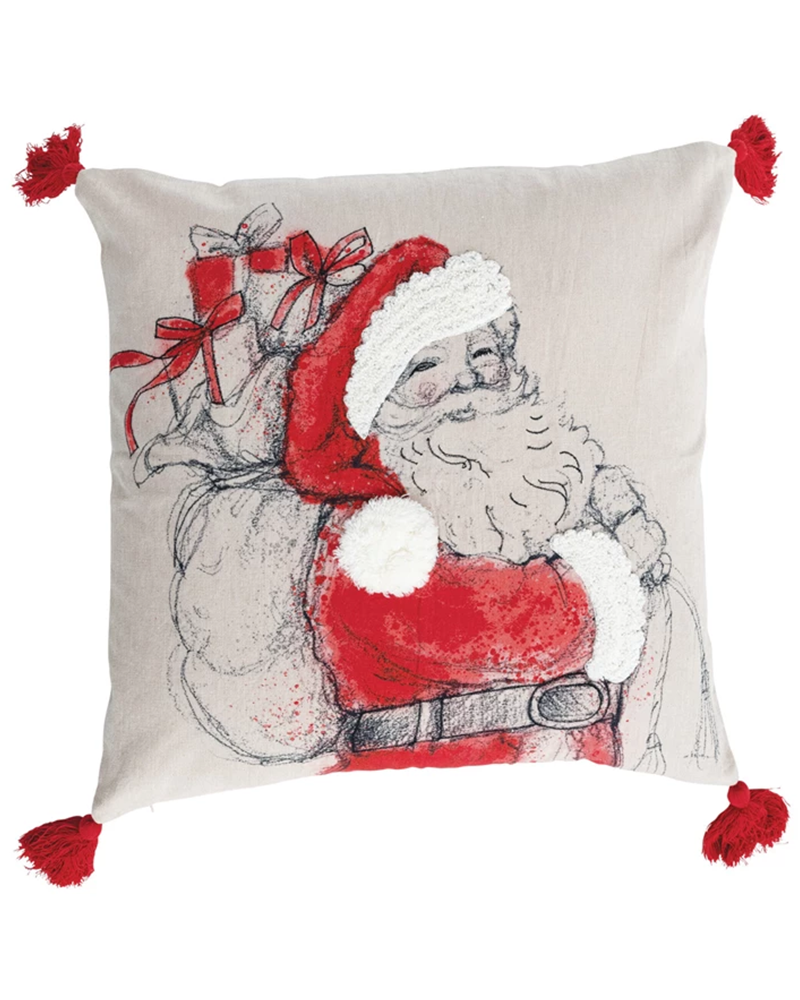 Vintage Santa Pillow 20"