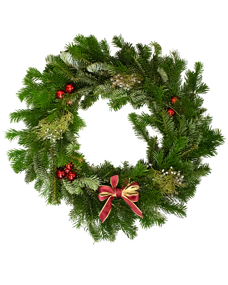 Moana Wreath Joy Red & Gold 14"