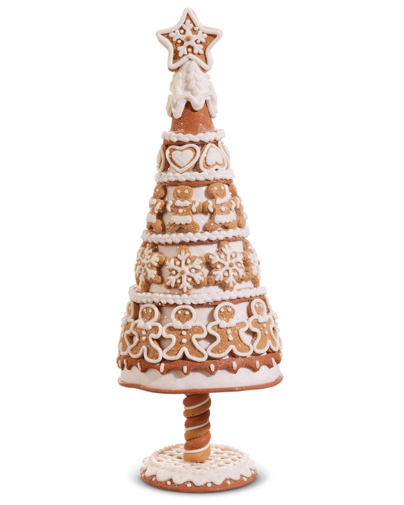 Gingerbread Cookie Tree 14"