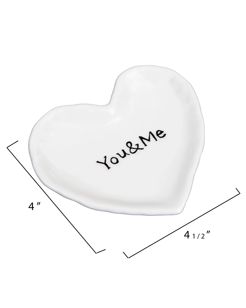 Heart Dish You & Me 4.5"
