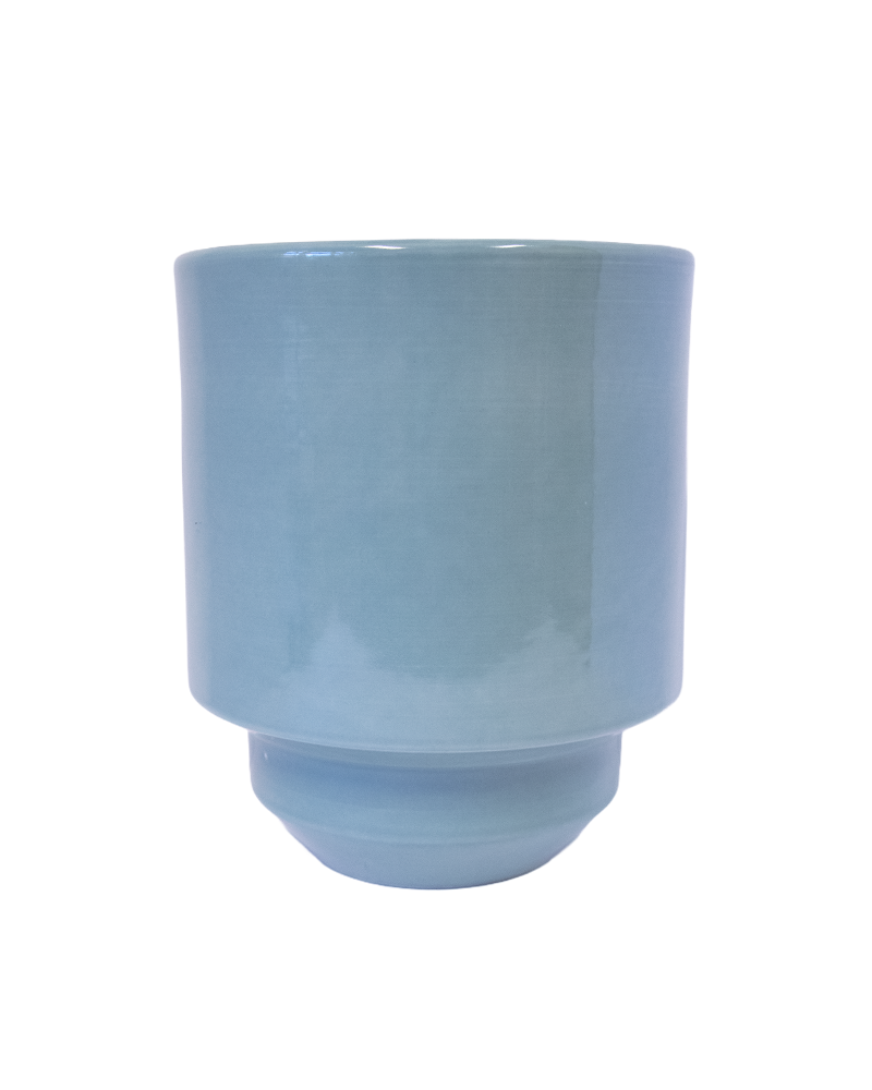 Hoff Pot Glazed Misty Blue 18cm