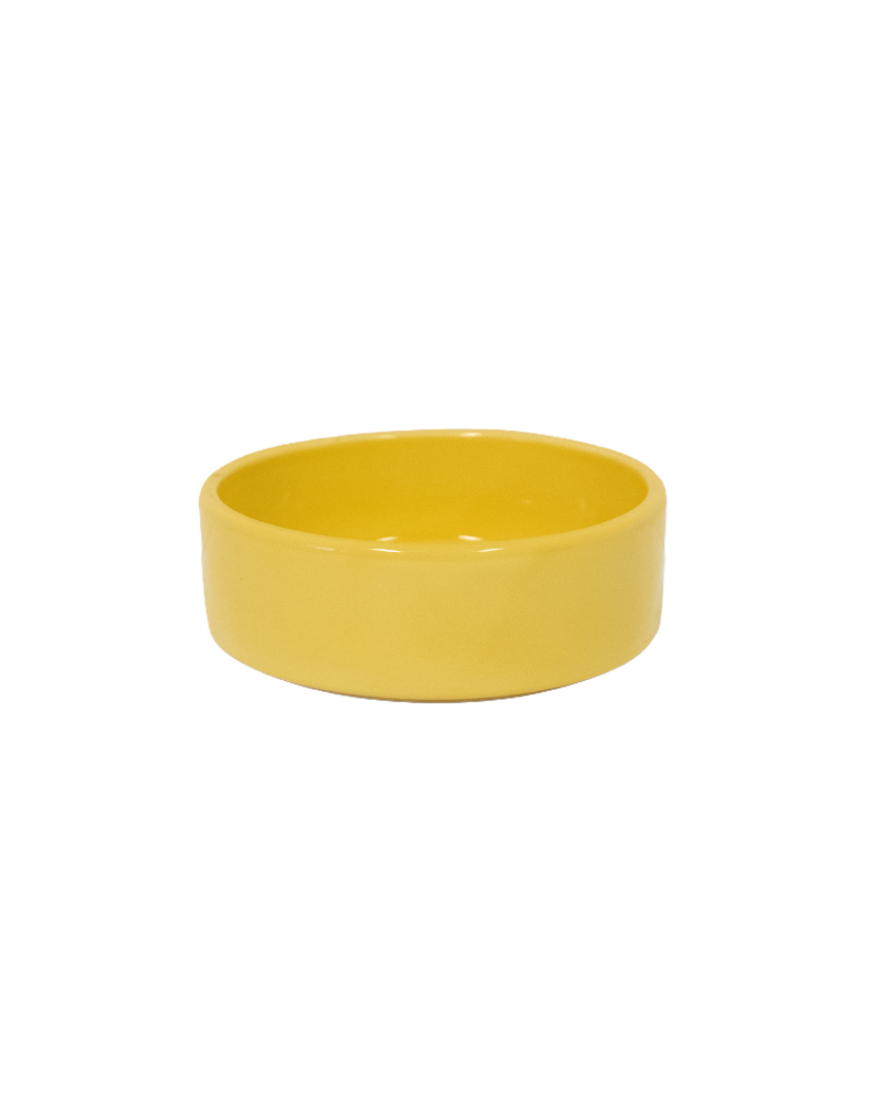 Hoff Saucer Glazed Yellow 14cm