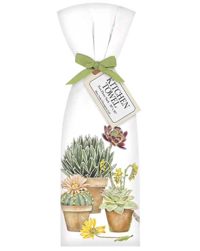 Towel Potted Succulents