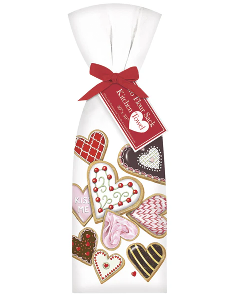 Towel Heart Cookies Bagged