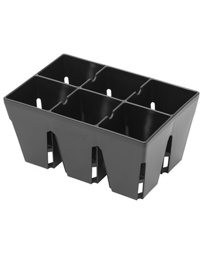 Sunpack 6 Cell Plug Tray Insert Black