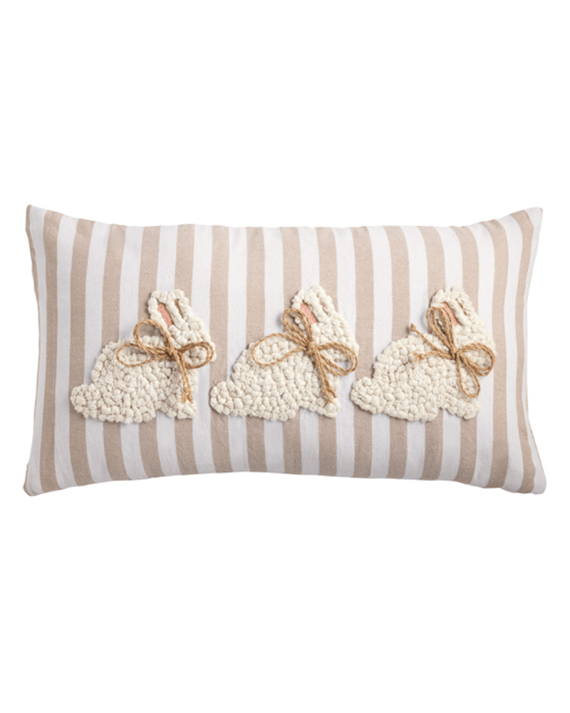 Pillow White Bunnies