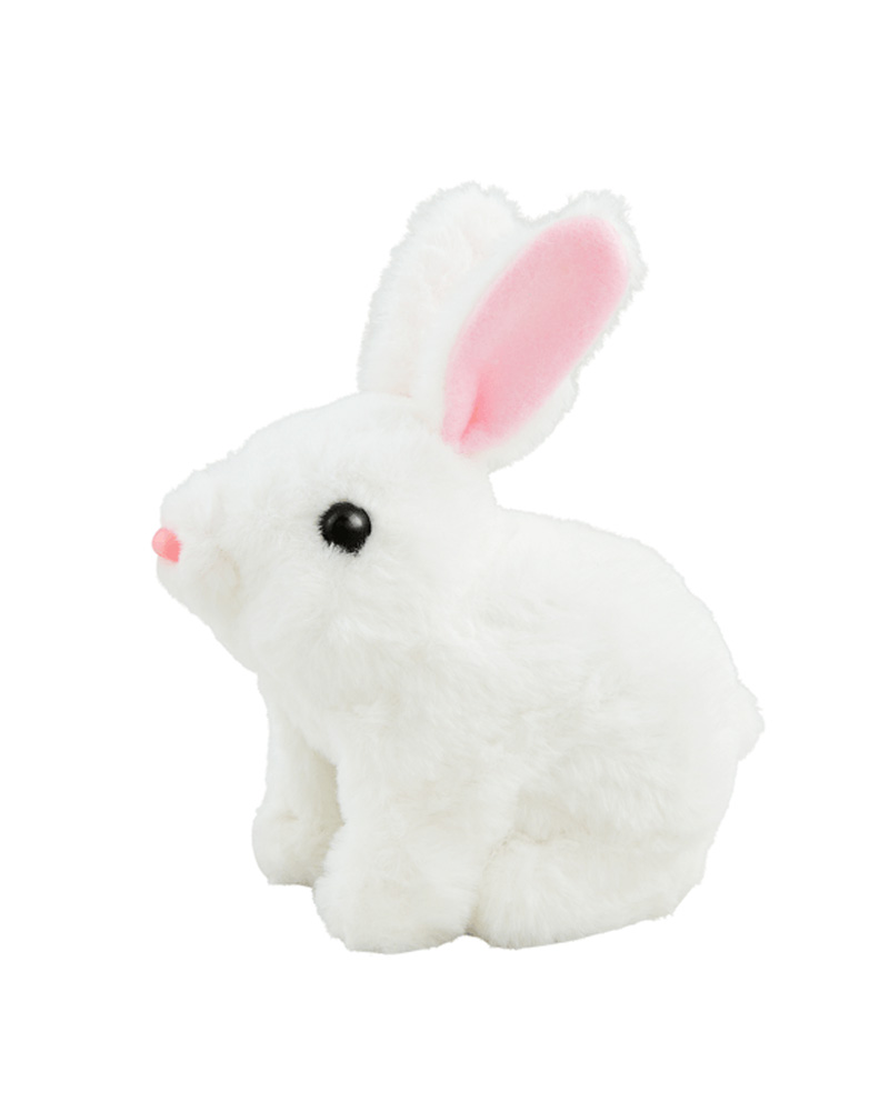 Plush Hoppin' Bunny White